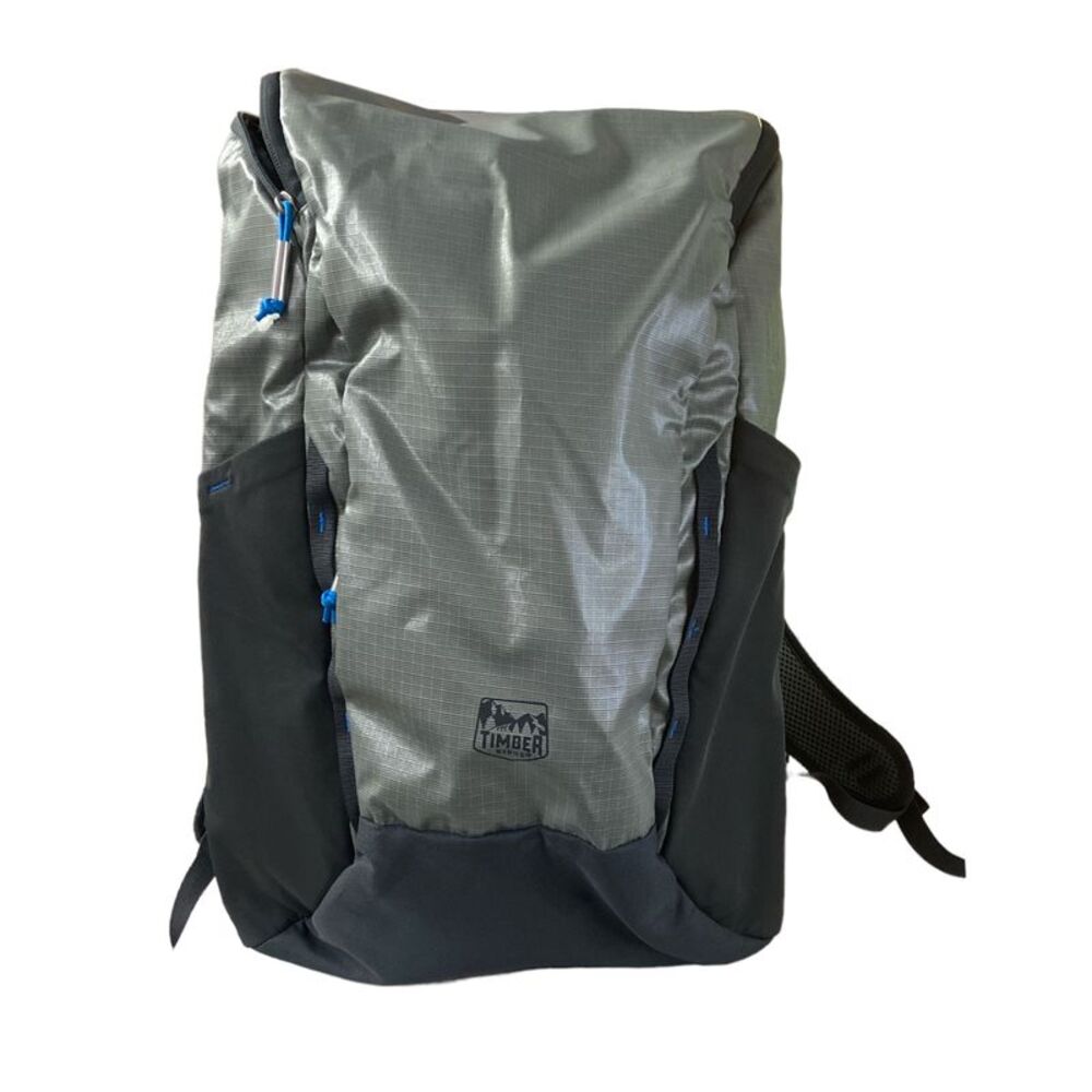 Timber Ridge Xplorer 25L Hiking Pack w/ Reflective Accents & Waist Strap - Grey